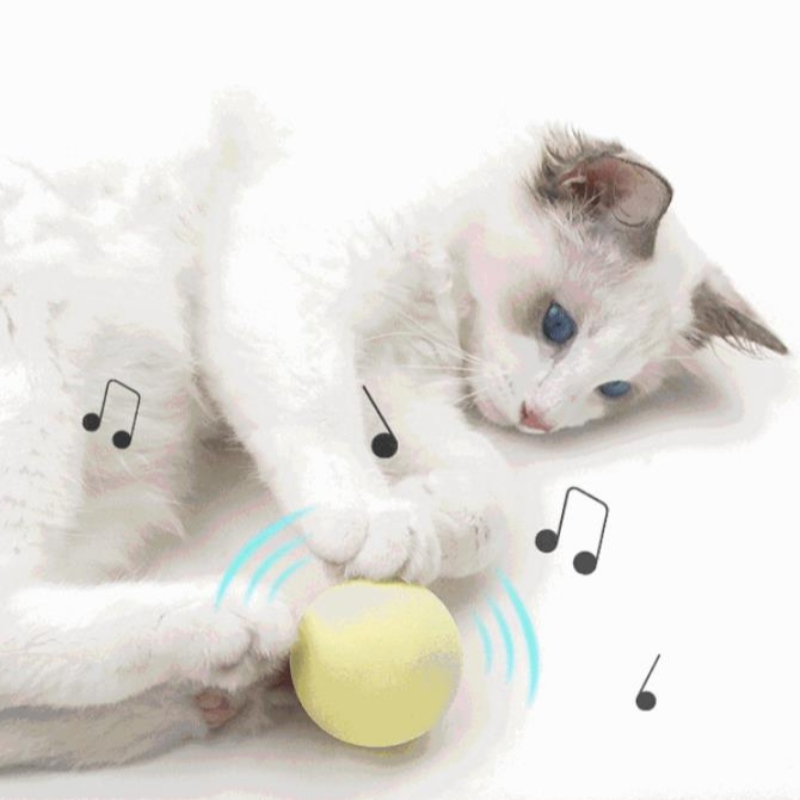 Amazon \\\\ \'s New Pet Gravitational Call Ball Cat Self-Hei Anti-Boring Consumabile Tease Cat stick Menta minge de sunet jucărie