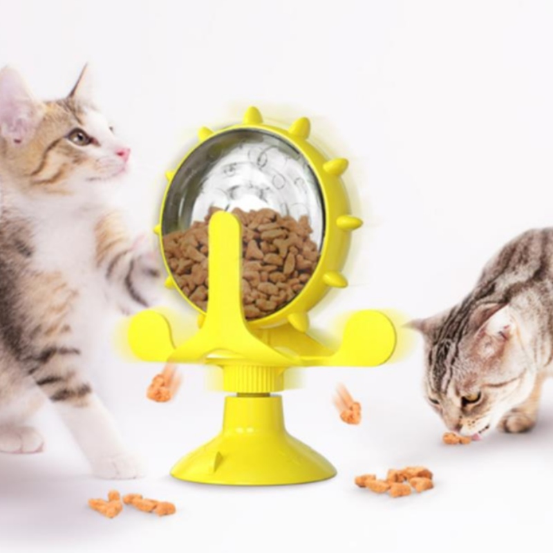 Îmbrăcăminte pentru animale de companie Turntable Cat Interactive Jucărie Interant Alimentator Furaj Funcționează Funny pisici jucării
